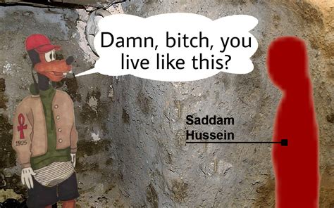 Damn Bitch You Live Like This Saddam Husseins Hiding Place Know