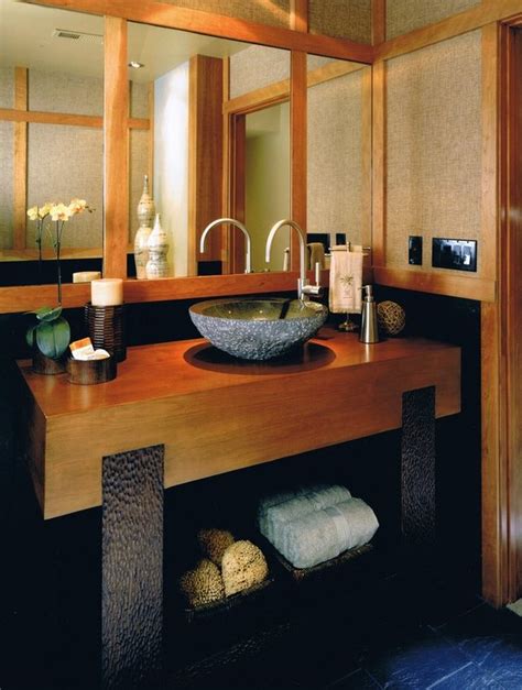 In a bigger master bathroom, you could create an island bath, a design trend that is very popular in contemporary bathrooms. 25 fabulous design ideas for modern bathroom vanities