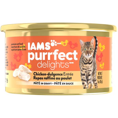 Along with this, iams cat food targets felines of all ages by iams cat food for kittens. IAMS PURRFECT DELIGHTS Pate in Gravy Chicken-dulgence ...