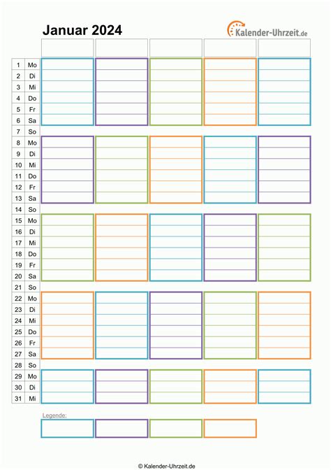 Excel Kalender 2024 Kostenlos