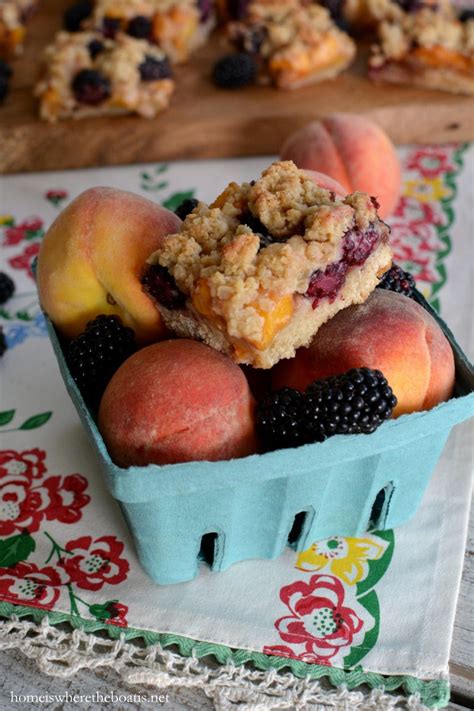 Help Yourself To A Taste Of Summer In An Easy Dessert Peach Blackberry