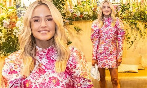 WAG Jessie Habermann Sports Unusual Boho Gown At Myer Event Daily Mail Online