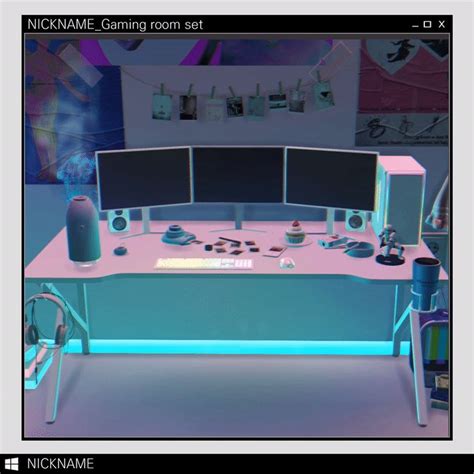 ﻿gaming Room Set﻿ Give Me A Nickname On Patreon In 2021 Sims Game