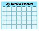Exercise Program Excel Template Images