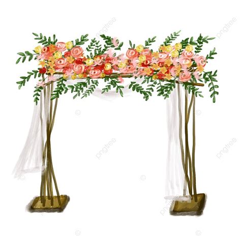 Wooden Arch White Transparent Hand Painted Wooden Arch Flower Wedding