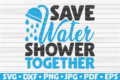 Save Water Shower Together Graphic By Mihaibadea Creative Fabrica