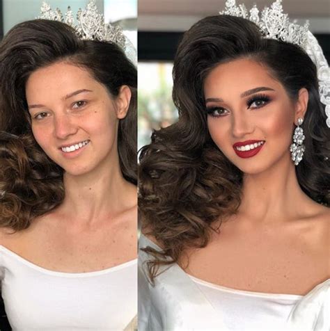Pictures Of Brides Before And After Wedding Makeup