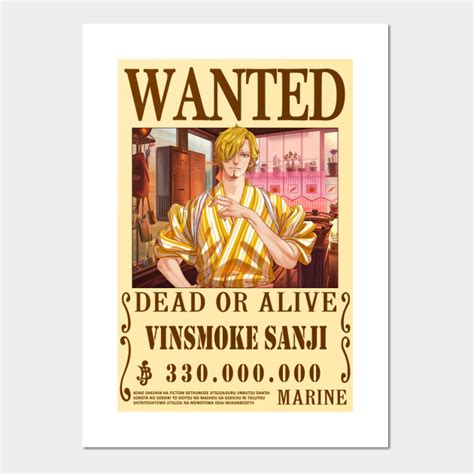 Vinsmoke Sanji Wanted Poster