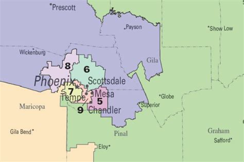 Map Of Arizona Congressional Districts Map 2023
