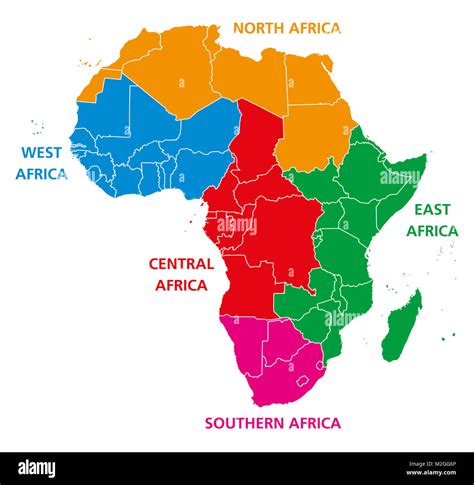 Africa Regions Map Map Of Africa