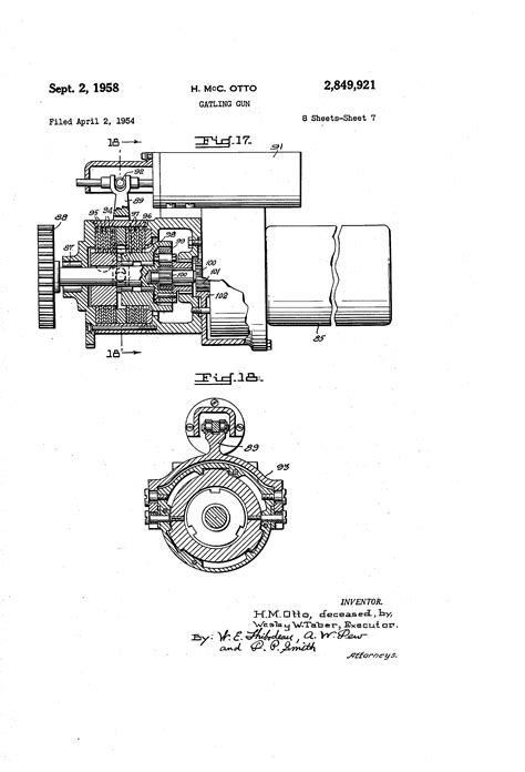 Another speed drawing for a mountable mini gun, gatling gun, chain gun, aa gun whatever you want to call it. Patent US2849921 - Gatling gun - Google Patents