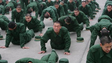 No Fizzy Drinks Chinese Army Tells Recruits To Shape Up Bbc News