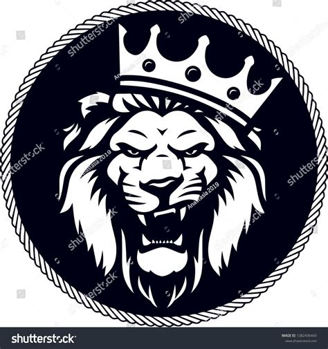 Angry Lion With Crown Werohmedia