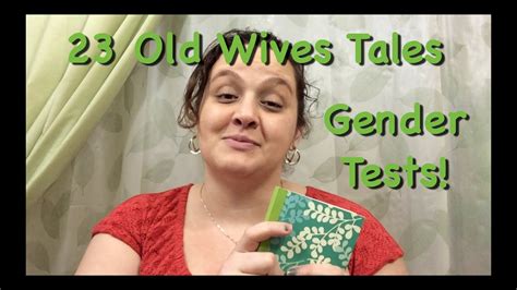 23 Old Wives Tales For Gender Predicition Testing Youtube