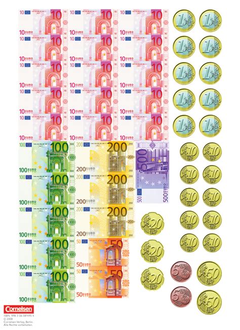 Die buchstaben von r bis z. Geld Ausdrucken - Druckvorlage Alle Euroscheine und Münzen ...