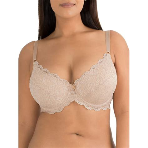 Smart And Sexy Smart And Sexy Womens Curvy Signature Lace Push Up Bra With Added Support Style