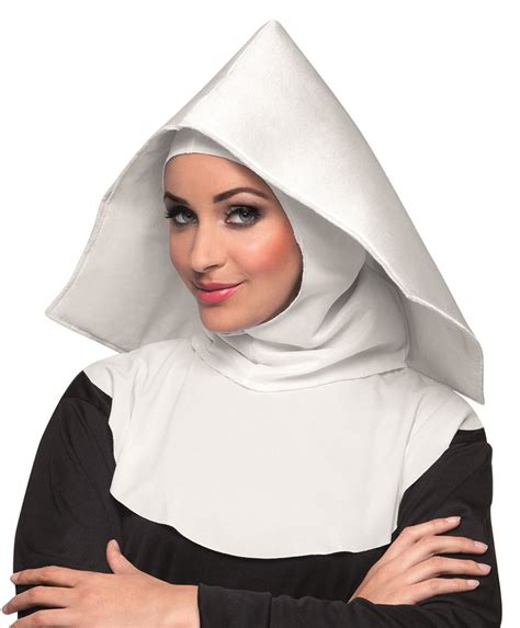 Nun Headdress Hood Hat Ladies Mother Superior Fancy Dress Costume Hen