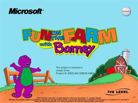 Download Fun On The Farm With Barney Windows My Abandonware