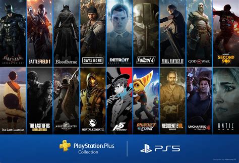 Playstation Plus Collection Graphic I Made Rps5