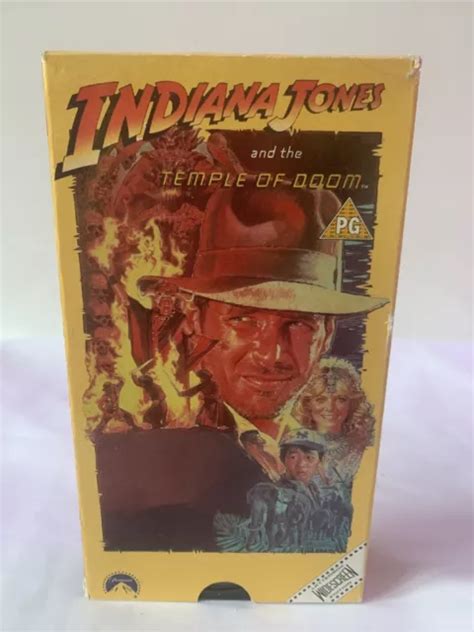 INDIANA JONES AND The Temple Of Doom Vhs Video Vintage Cic Slip