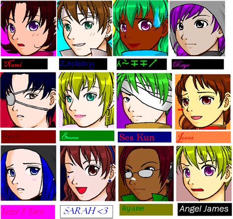 My Charaters With Face Maker 1 By Ayamesuzuki On Deviantart