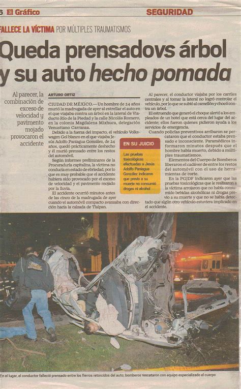 Noticia 2 Accidente Vial Deja Un Muerto Noticias Ejemplos Pinterest