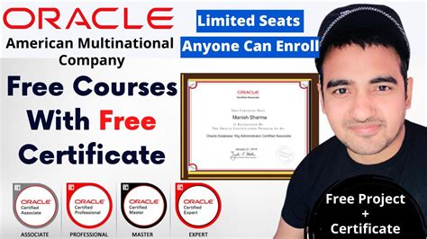 Oracle Free Courses With Free Certificates Sql Developer Courses Free Oracle Certification