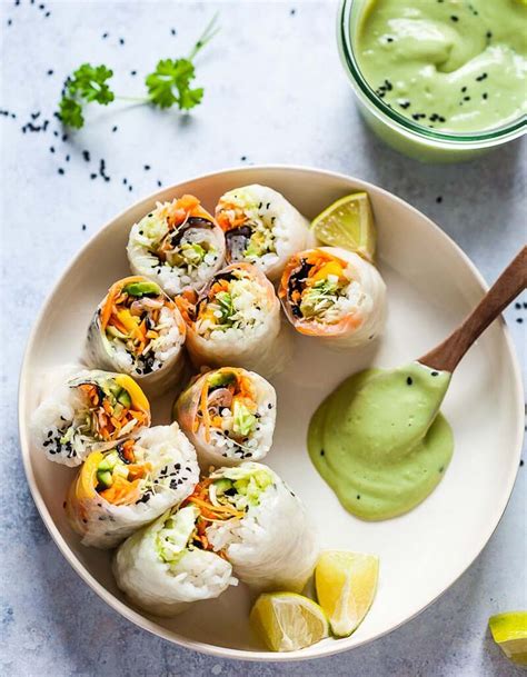 14 recettes de rouleaux de printemps végétariens