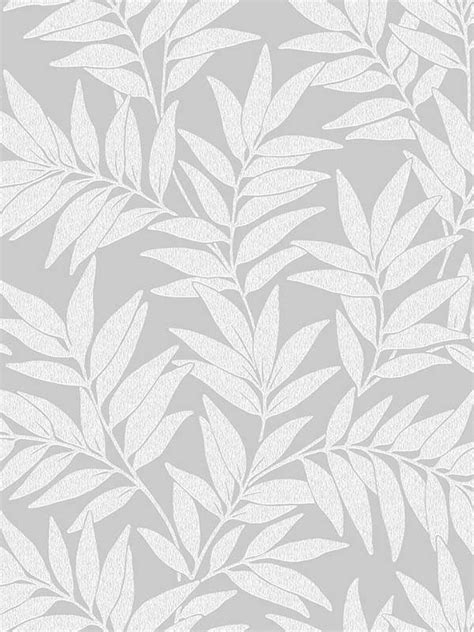 Morris Light Grey Leaf Wallpaper 297026124 By A Street Prints Wallpaper