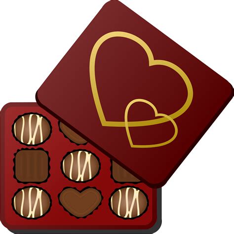 Heart Chocolate Clipart Picture Transparent Library Box Of Chocolates