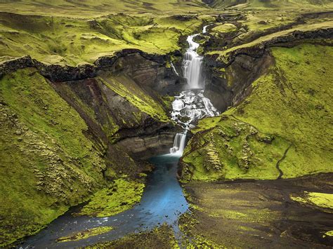 Haifoss Waterfalls Iceland Photograph By Usha Peddamatham Fine Art