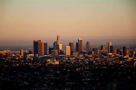 Los Angeles Skyline At Sunset Photograph By Heidi Reyher