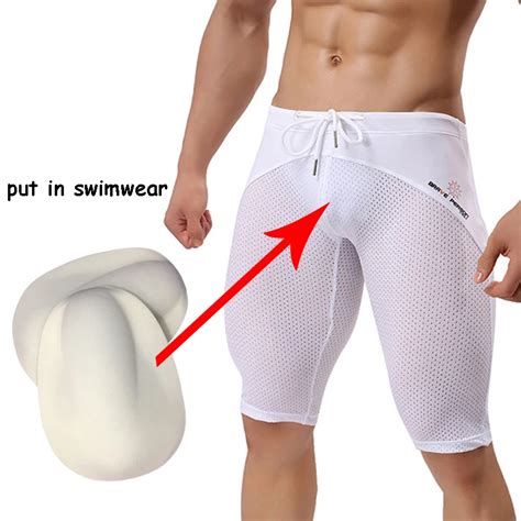 Mens Trunks U Convex Push Cup Up Cotton Bulge Enhancing Front Padded Underwear Boxer Shorts