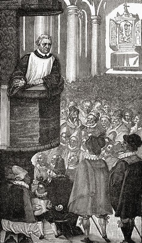Luther Preaching Martin Luther 1483 Drawing By Vintage Design Pics
