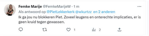 Piet Lekkerkerk On Twitter Medewerker Van Van Der Plas FemkeMarijeW Zegt Dat Ik Lieg Als Ik
