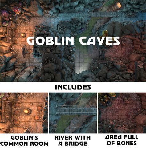 Goblin Cave Map Dnd Map The Goblin Lair Maps Pinterest Rpg