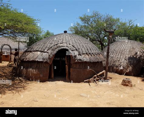 Zulu Hut Where Food Is Prepared At Shakaland Zulu Cultural Village