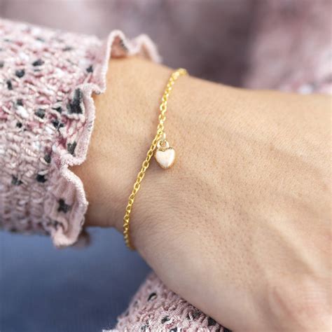 Gold Plated Heart Charm Bracelet By Joy By Corrine Smith