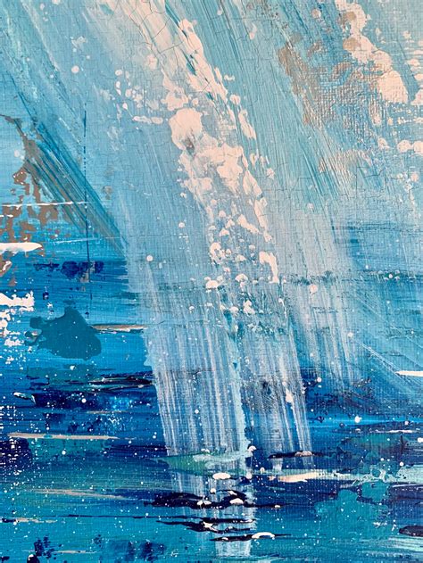 Original Abstract 16x20 Acrylic Painting Rainy Day Etsy