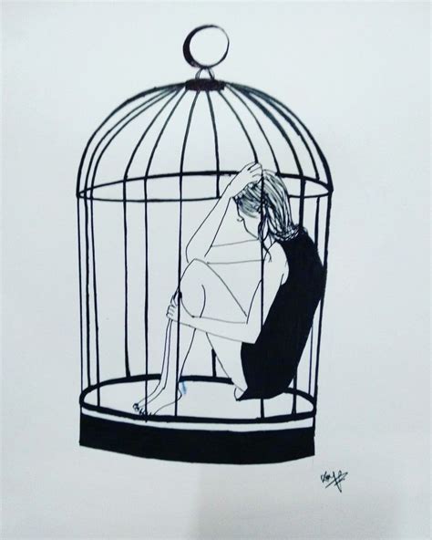 Person In Cage Drawing Motivosdeoraciong12