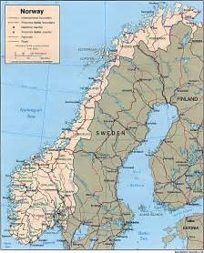 Landkarte Norwegen Politische Karte Karten Und