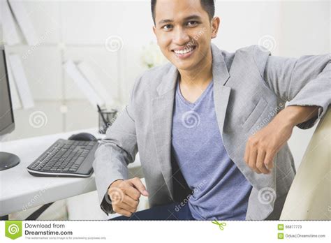 Young Business Owner at His Office Stock Image - Image of employment ...