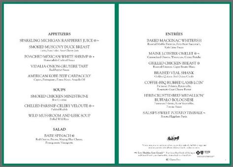 View the menu, check prices, find on the map, see photos and ratings. Green Dinner Menu, second of three rotating menus ...