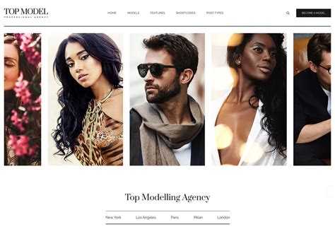 8 Best Model Agency Wordpress Themes 2017