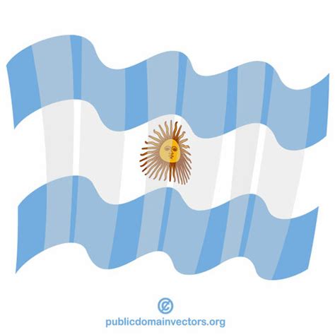 argentina waving flag public domain vectors