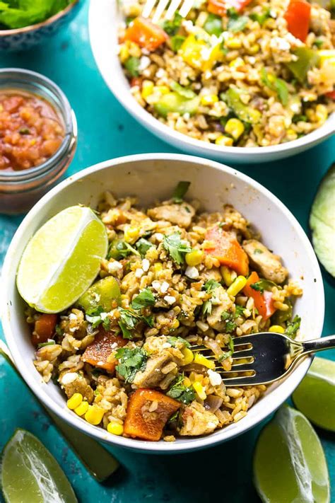 Meal Prep Fiesta Chicken Rice Bowls 3 The Girl On Bloor