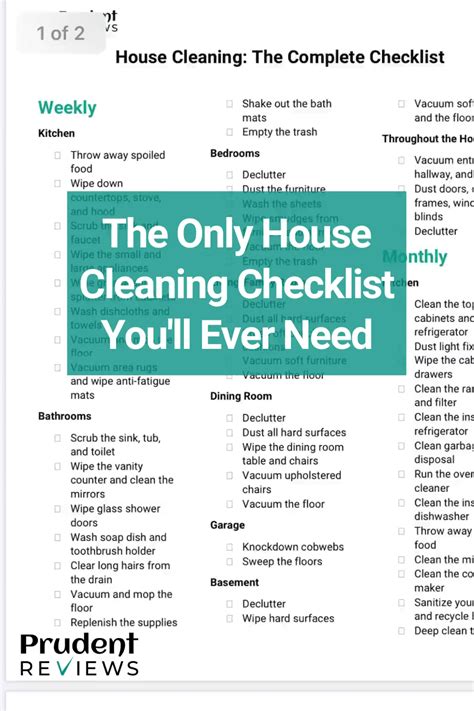 Free Printable House Cleaning Checklist Templates Printable Free