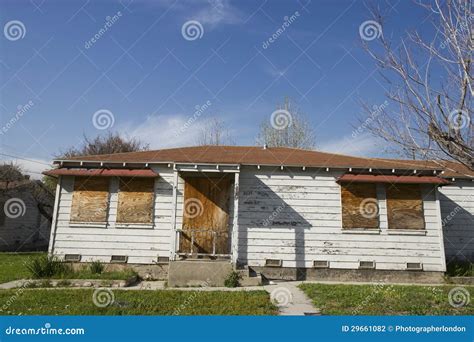 An Old Abandoned House With Broken Windows Abandoned House In The