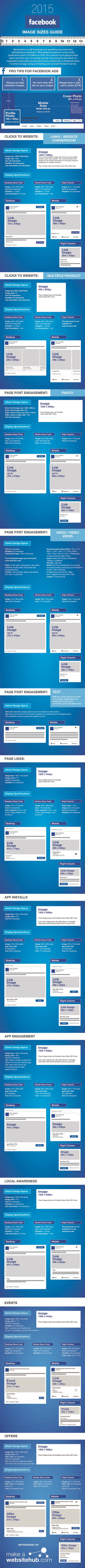 The Ultimate Cheat Sheet For Facebook Image Sizes Infographic Reverasite