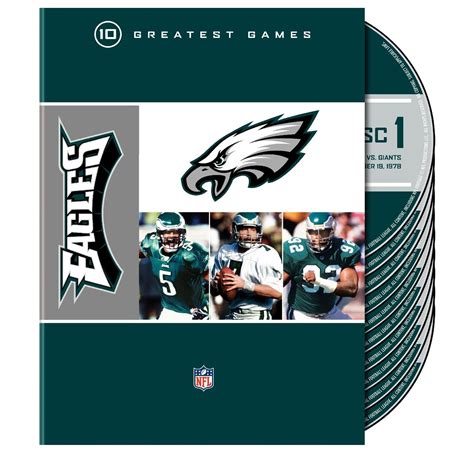 Philadelphia Eagles Greatest Games Philadelphia Eagles 10 Disc Dvd Set